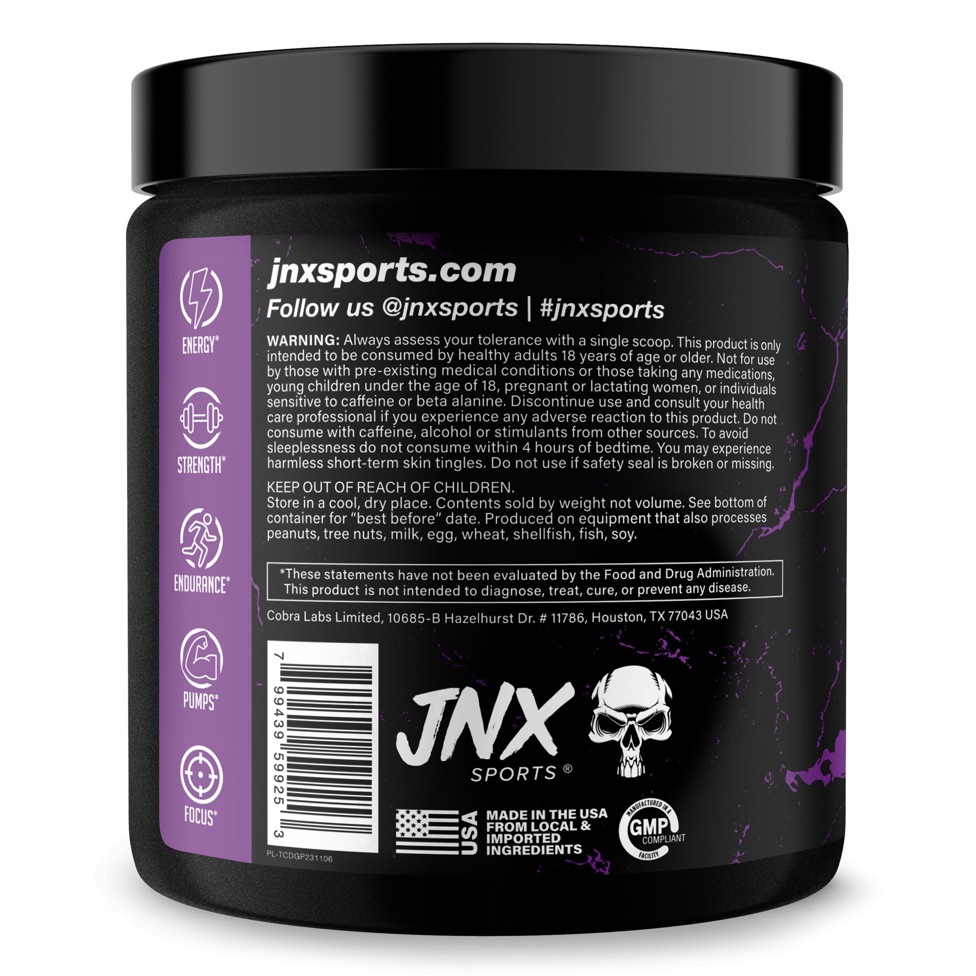 The Curse Pre-Workout Energy Focus Strength Training Supplement Powder