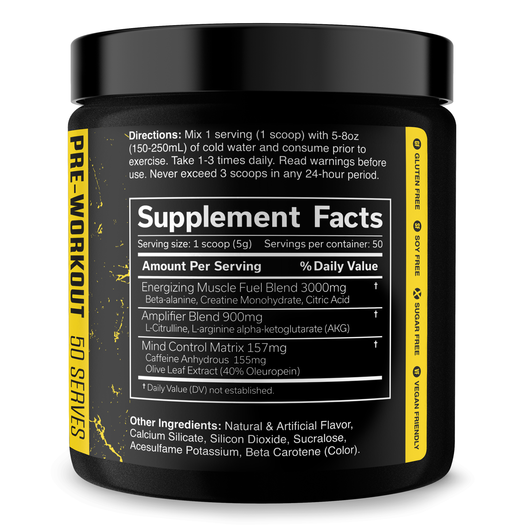 The Curse Pre-Workout Energy Focus Strength Training Supplement Powder