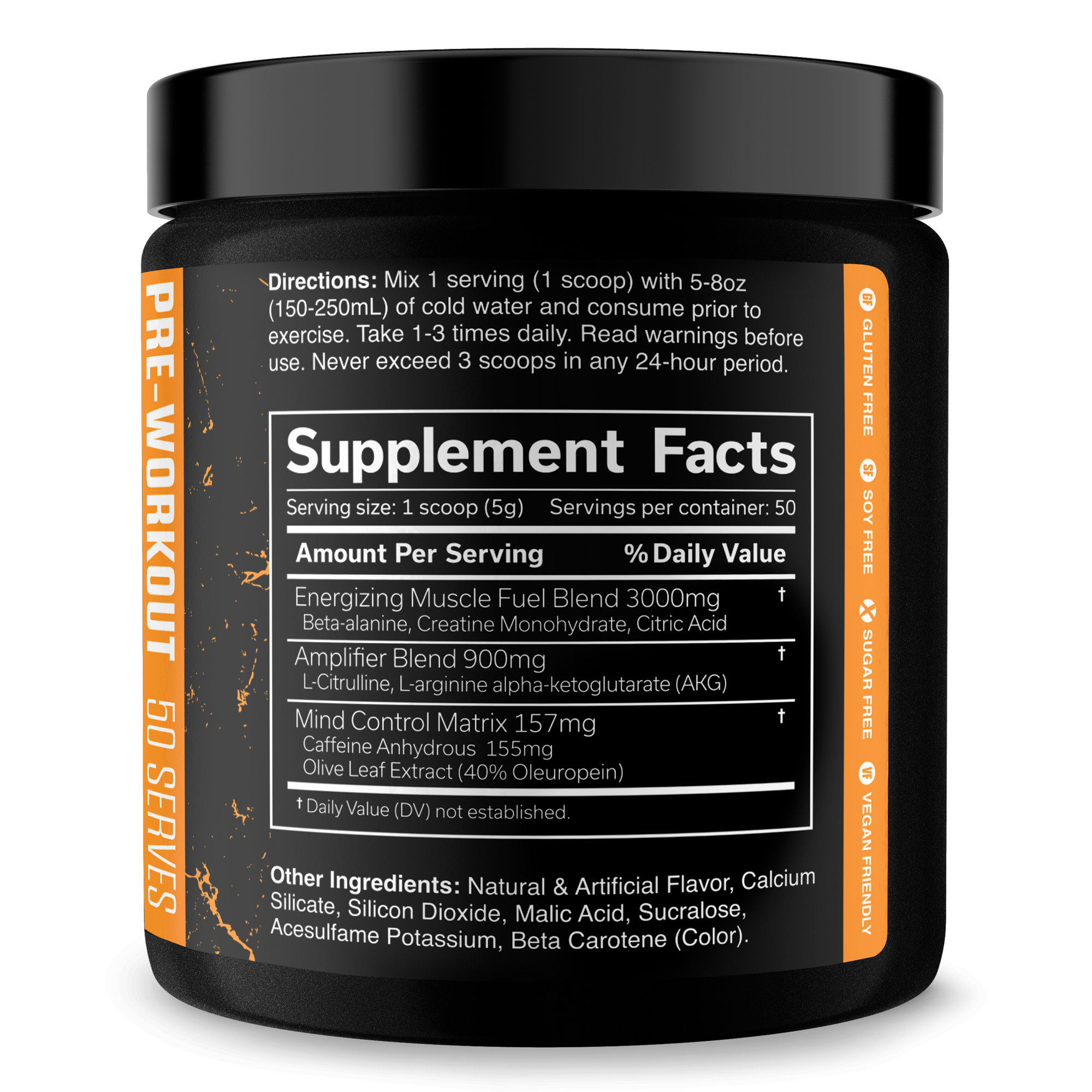 The Curse Pre-Workout Energy Focus Strength Training Supplement Powder