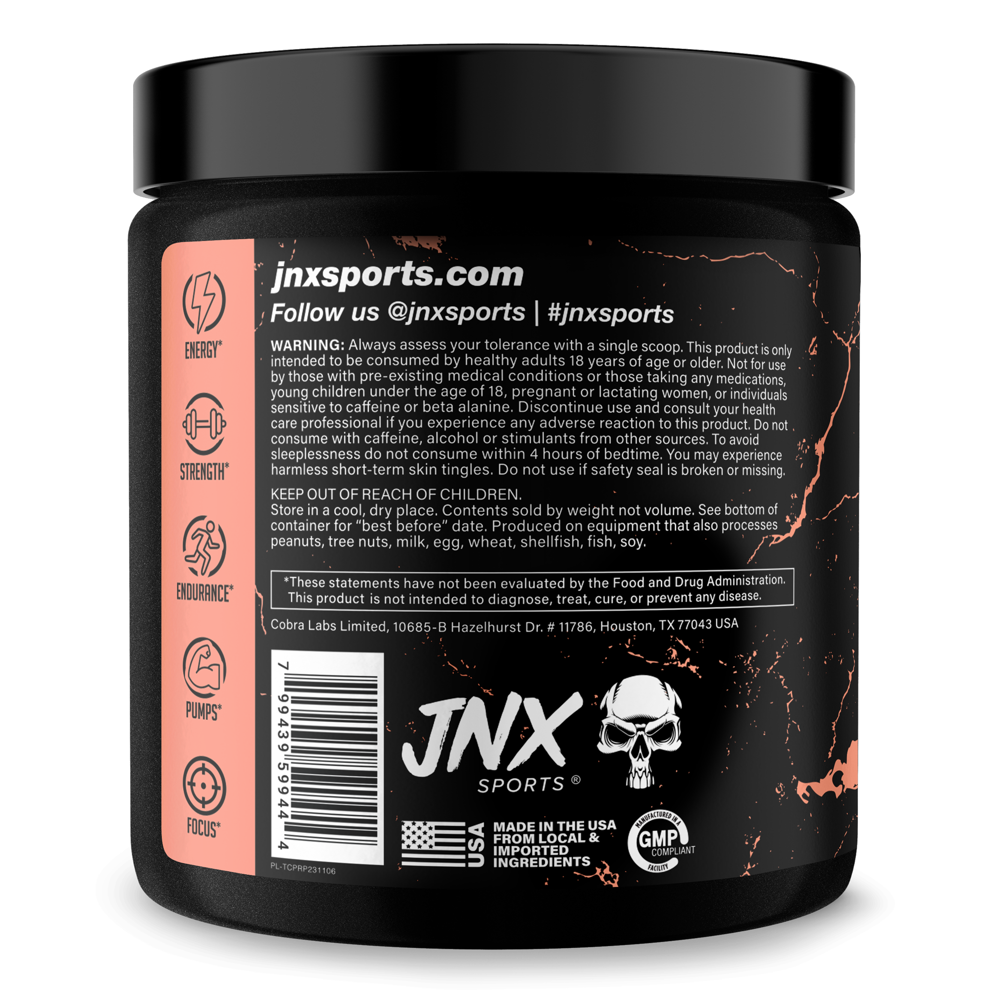 The Curse Pre-Workout Energy Focus Strength Training Supplement Powder