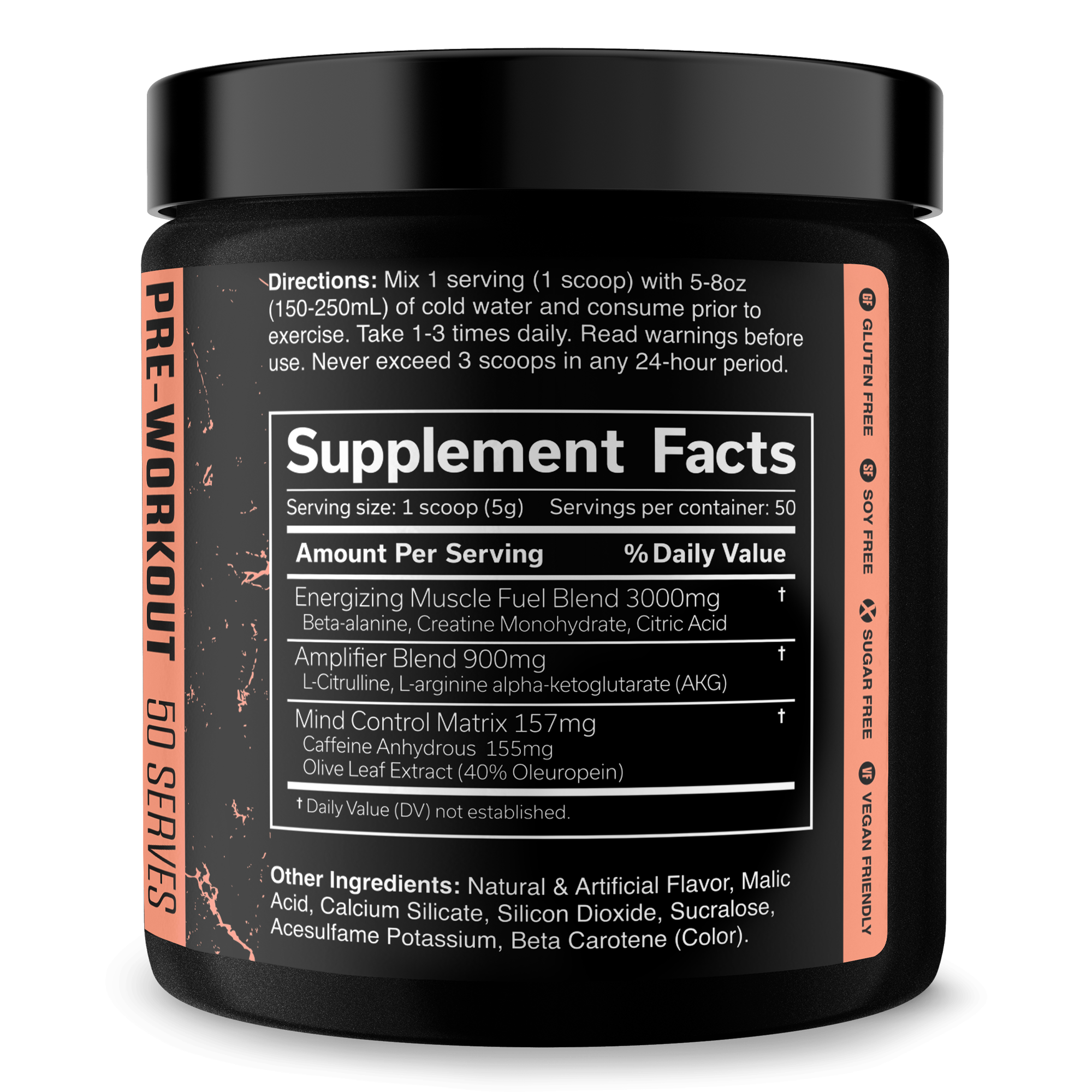The Curse Pre-Workout Energy Focus Strength Training Supplement Powder