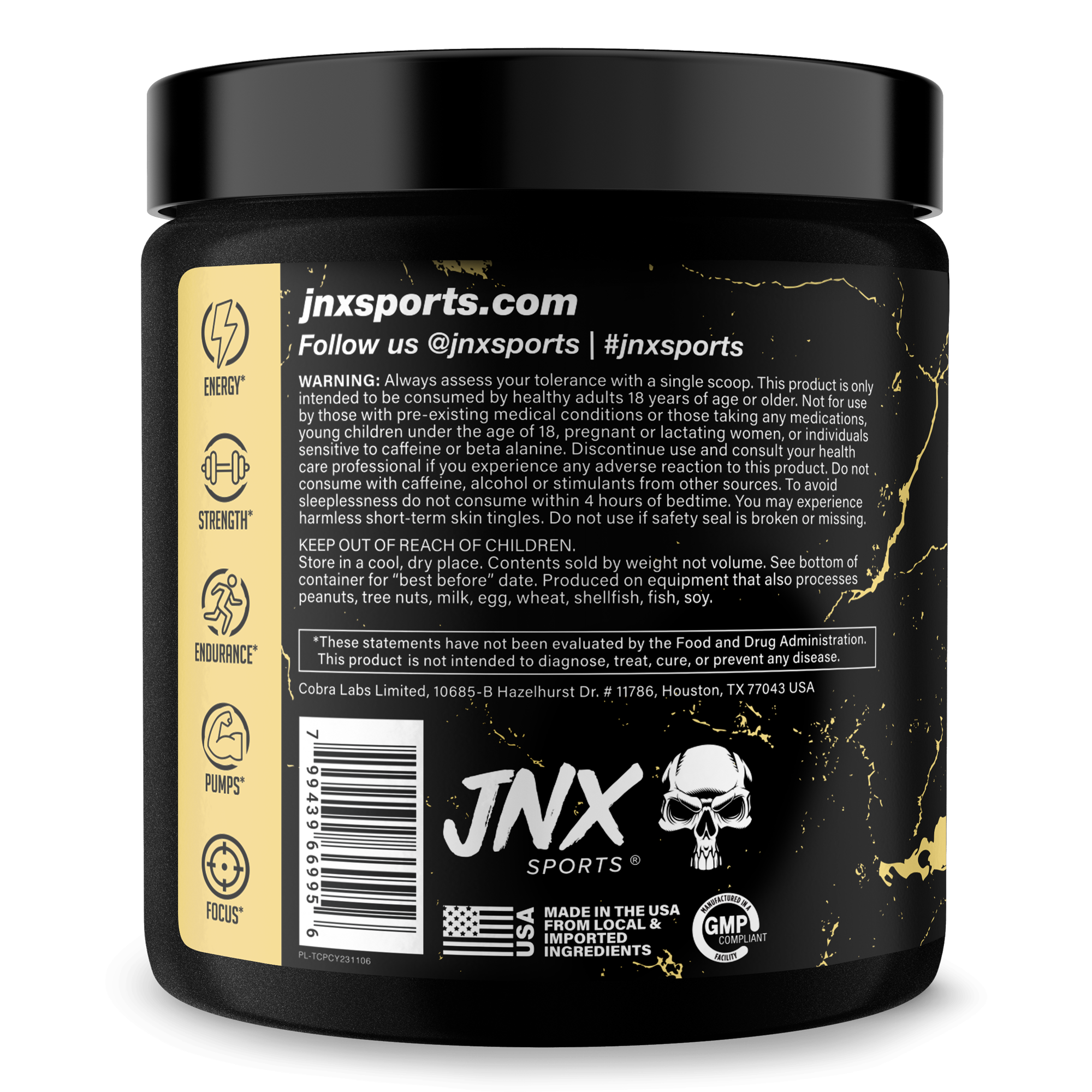 The Curse Pre-Workout Energy Focus Strength Training Supplement Powder