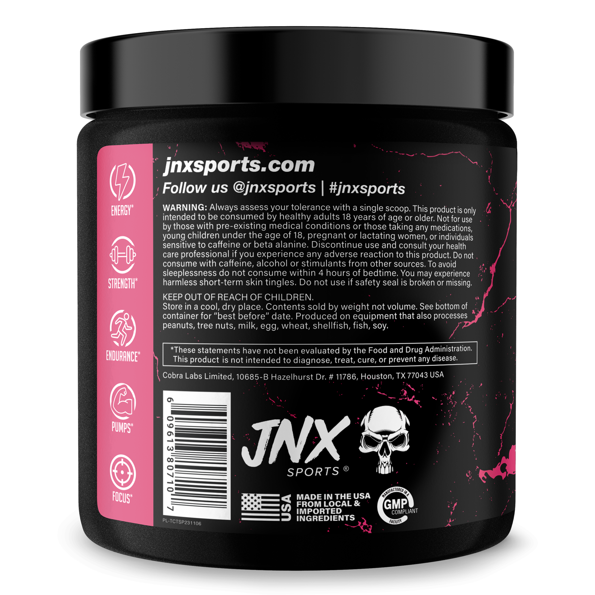The Curse Pre-Workout Energy Focus Strength Training Supplement Powder