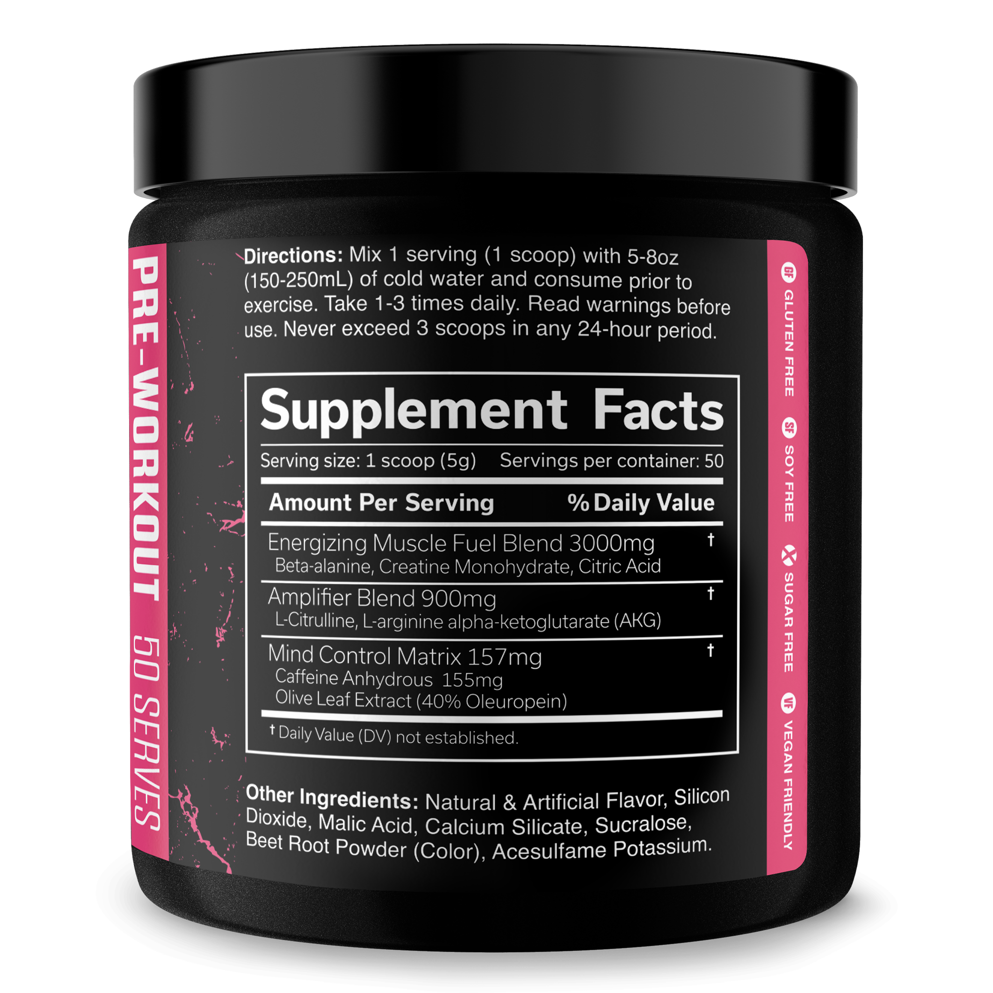 The Curse Pre-Workout Energy Focus Strength Training Supplement Powder