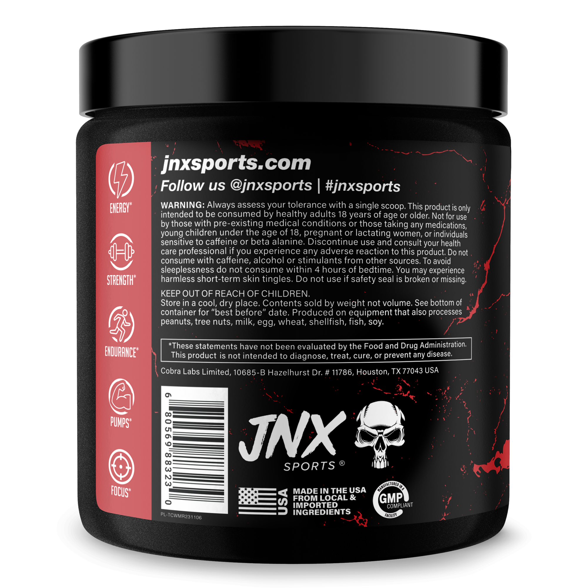 The Curse Pre-Workout Energy Focus Strength Training Supplement Powder
