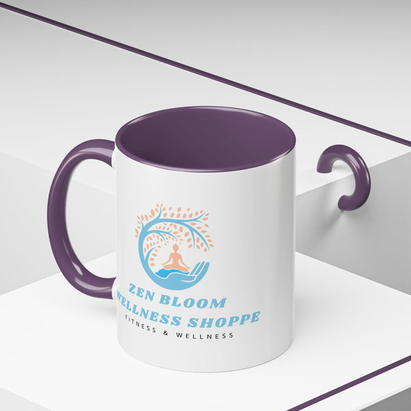 Zen Bloom Wellness Shoppe Accent Coffee Mug (11, 15oz)