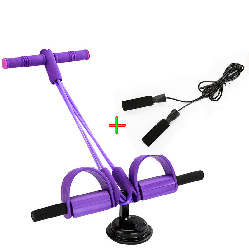 4 Tube Resistance Band Pedal Pull Rope Fitness Trainer