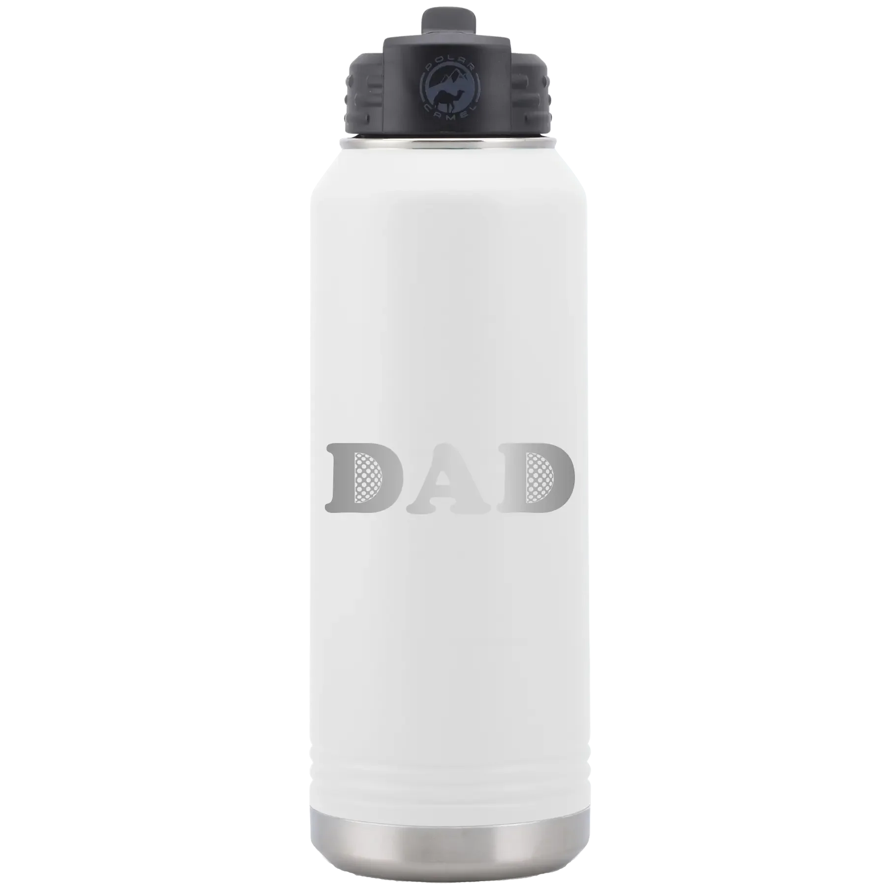 Golf Dad 32 oz Water Bottle | White