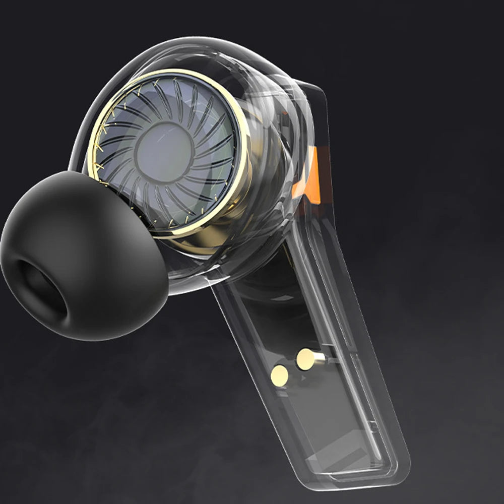 Wireless Earbuds Bluetooth 5.2 Bass Gaming Headphones with Mic