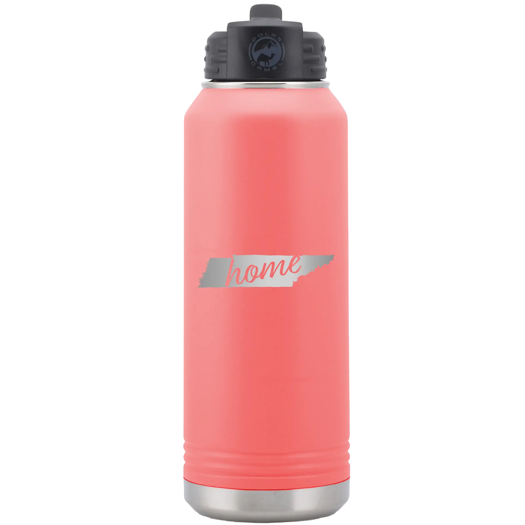 Tennessee Home 32 oz Water Bottle | Coral