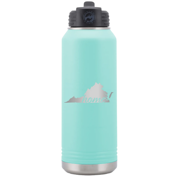 Virginia Home 32 oz Water Bottle | Teal