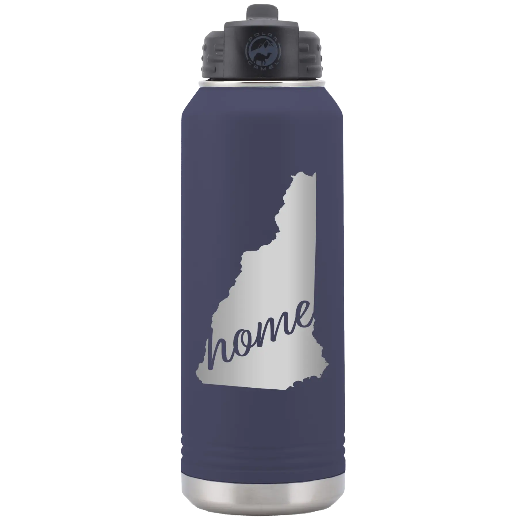 New Hampshire Home 32 oz Water Bottle | Navy