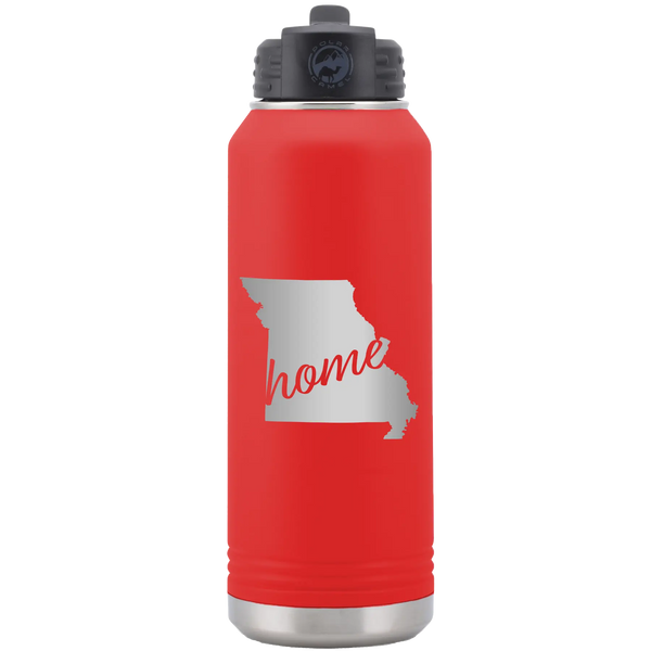 Missouri Home 32 oz Water Bottle | Red
