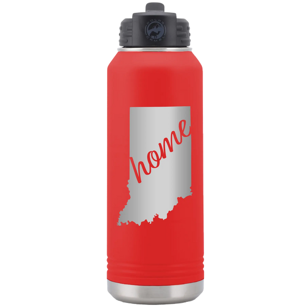 Indiana Home 32 oz Water Bottle | Red