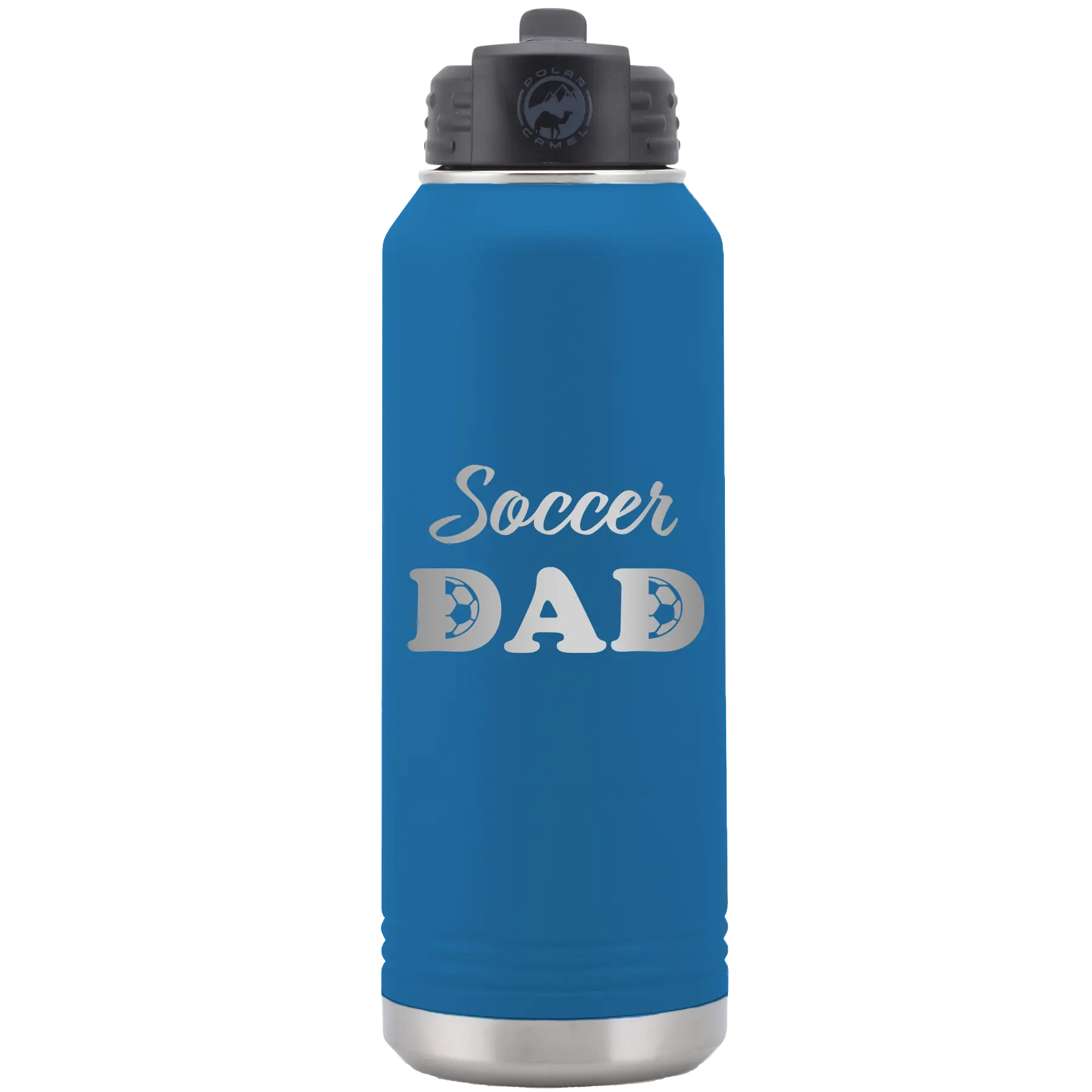 Soccer Dad2 32 oz Water Bottle | Royal Blue