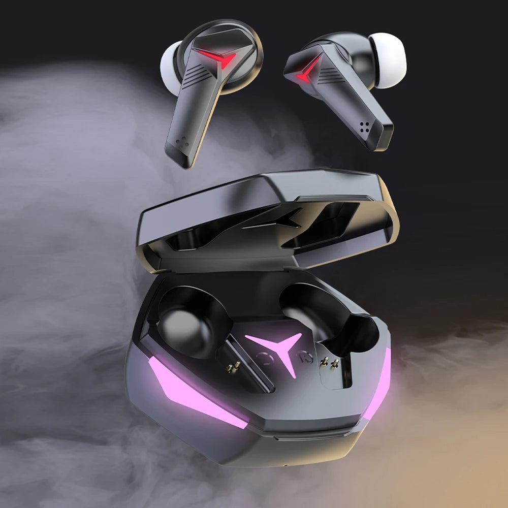 Wireless Earbuds Bluetooth 5.2 Bass Gaming Headphones with Mic