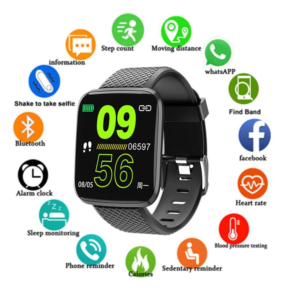 Sport Smart Watch Waterproof Heart Rate Blood Pressure Fitness Tracker