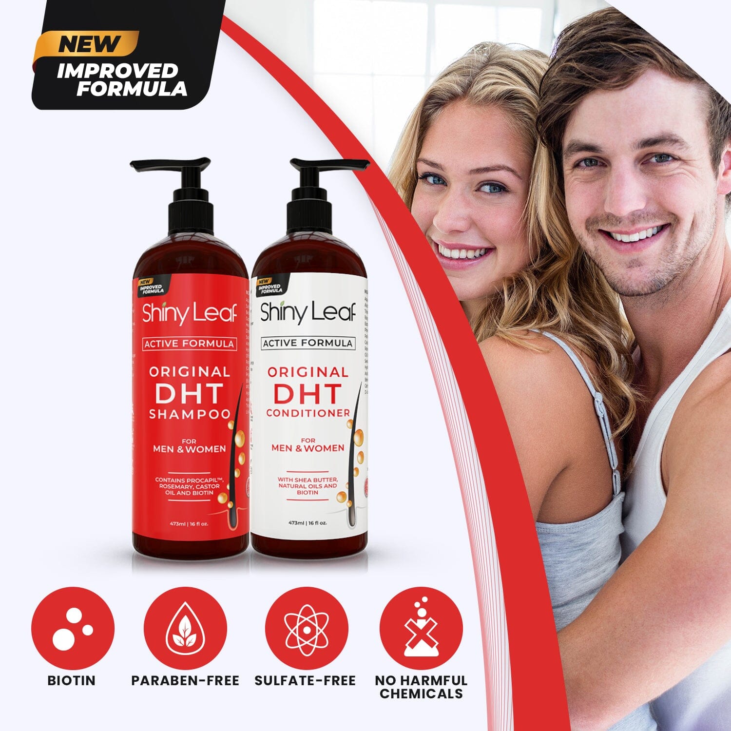 Blocker Shampoo Conditioner Set with Biotin 16oz Duo