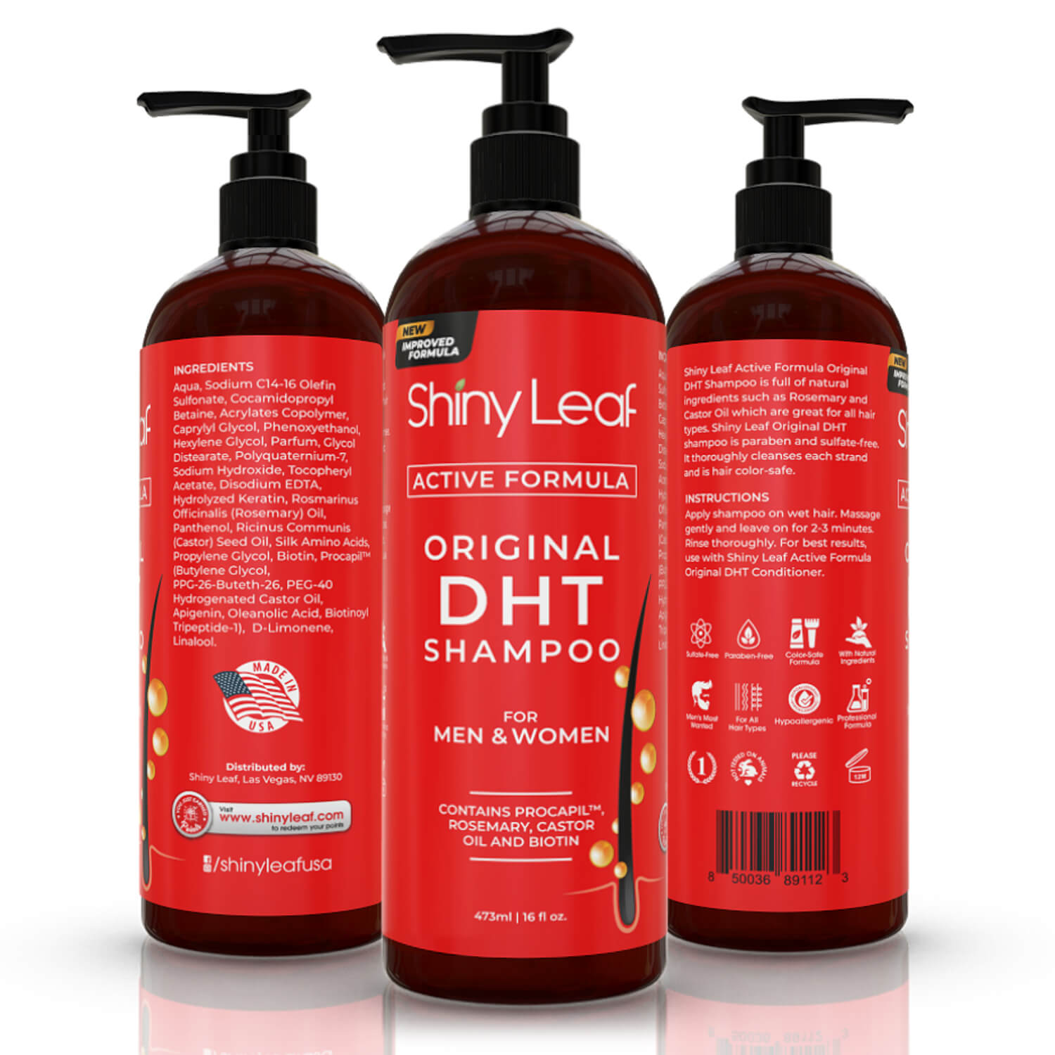Blocker Shampoo Conditioner Set with Biotin 16oz Duo