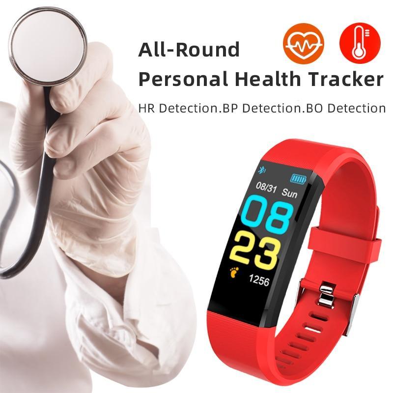 Smart Watch Fitness Tracker Heart Rate Blood Pressure Unisex Sport