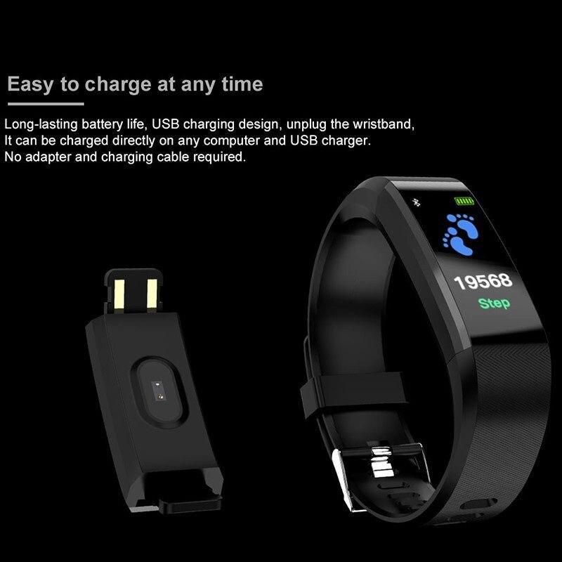 Smart Watch Heart Rate Blood Pressure Fitness Tracker Sport Unisex