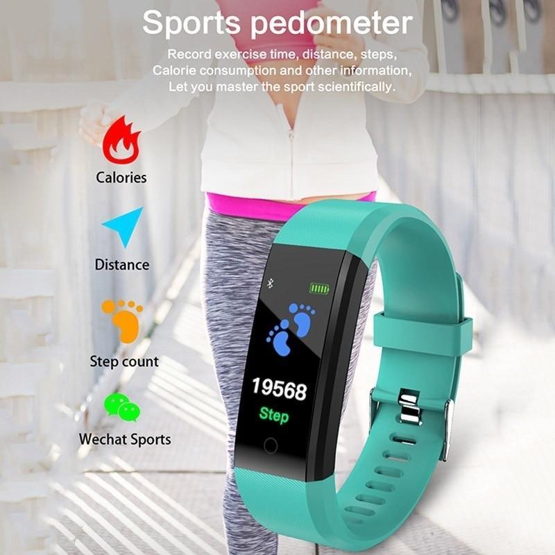 Smart Watch Heart Rate Blood Pressure Fitness Tracker Sport Unisex