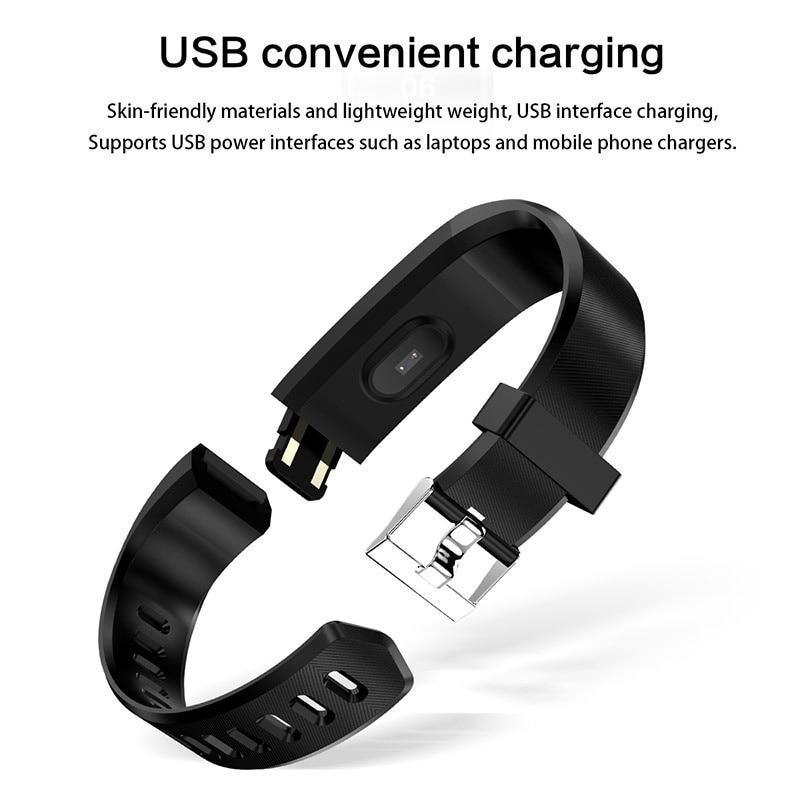 Smart Watch Heart Rate Blood Pressure Fitness Tracker Sport Unisex