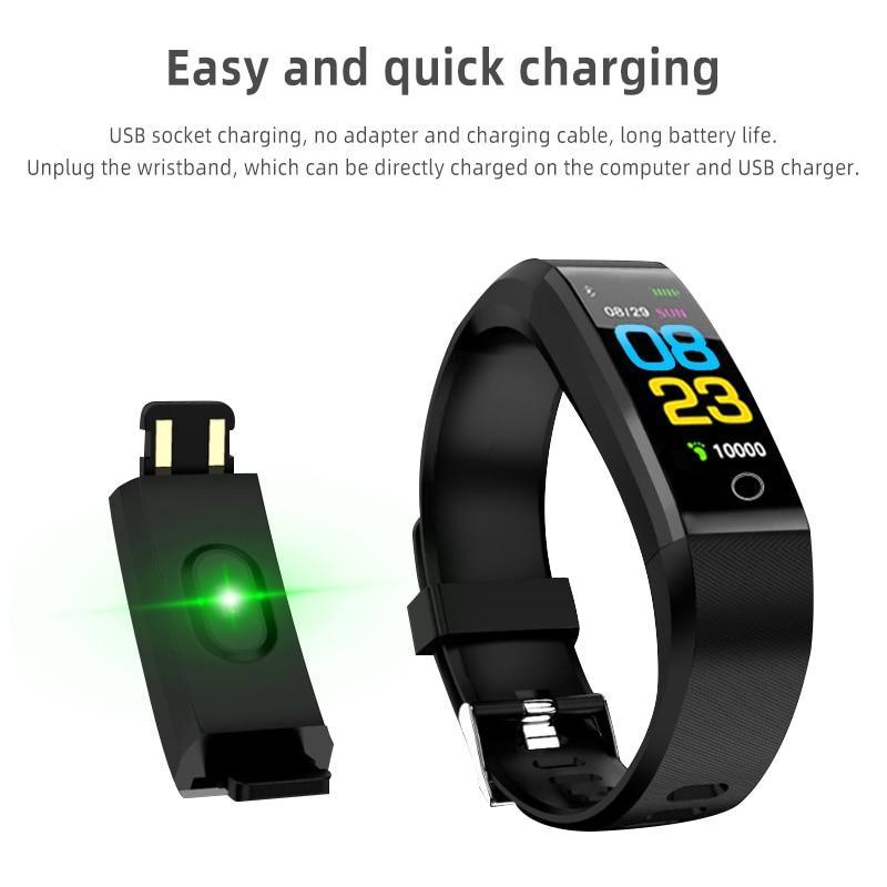 Smart Watch Fitness Tracker Heart Rate Blood Pressure Unisex Sport