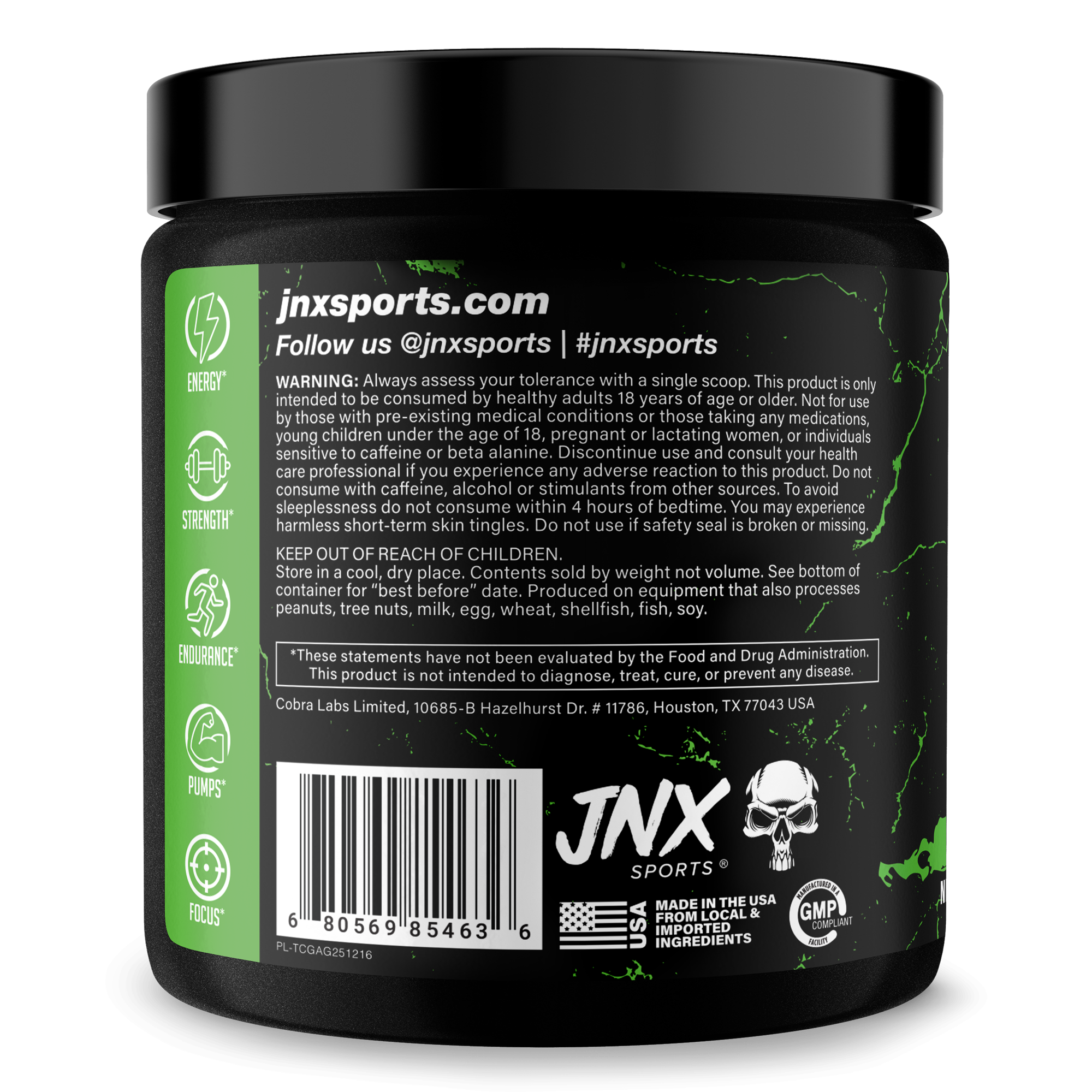 The Curse Pre-Workout Energy Focus Strength Training Supplement Powder
