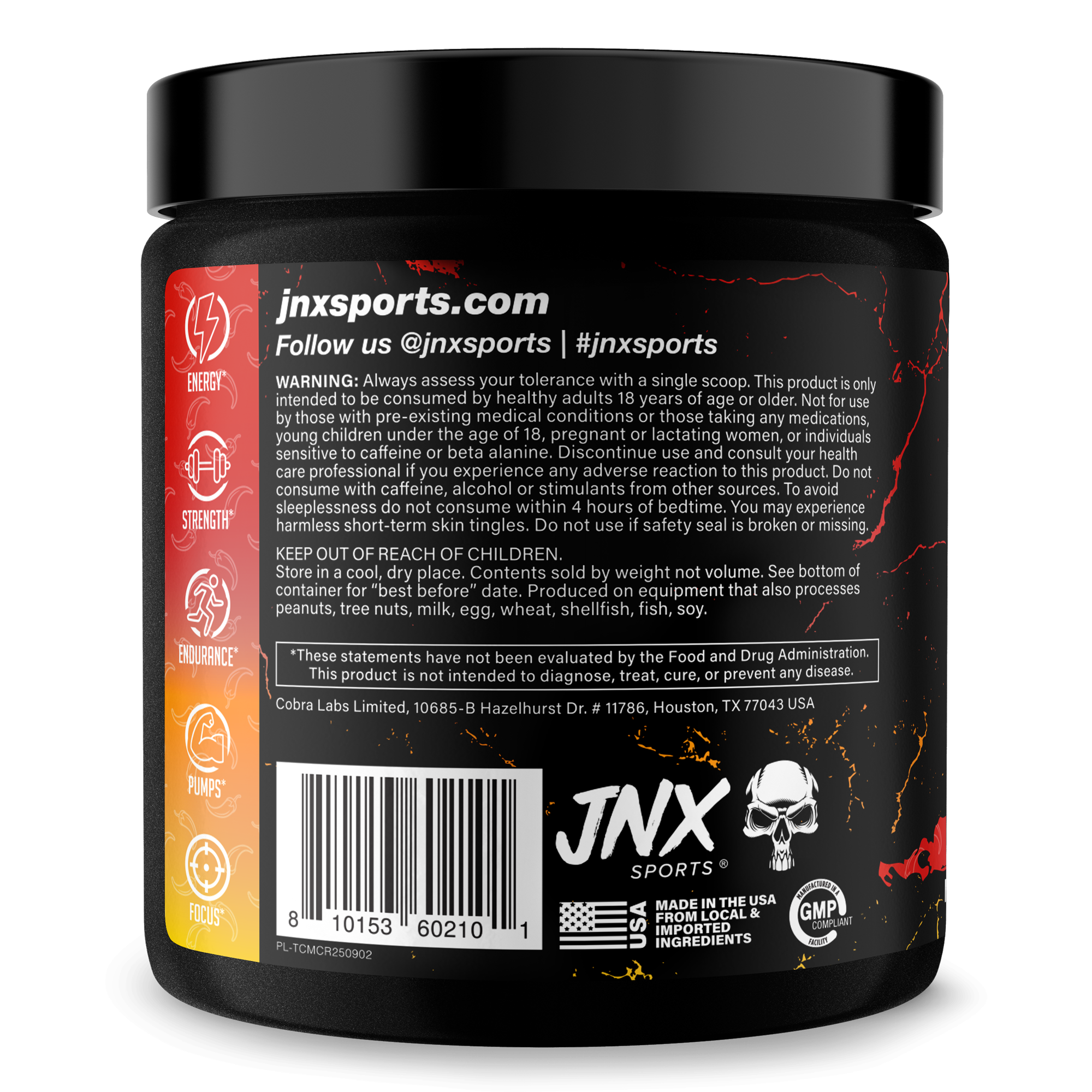 The Curse Pre-Workout Energy Focus Strength Training Supplement Powder