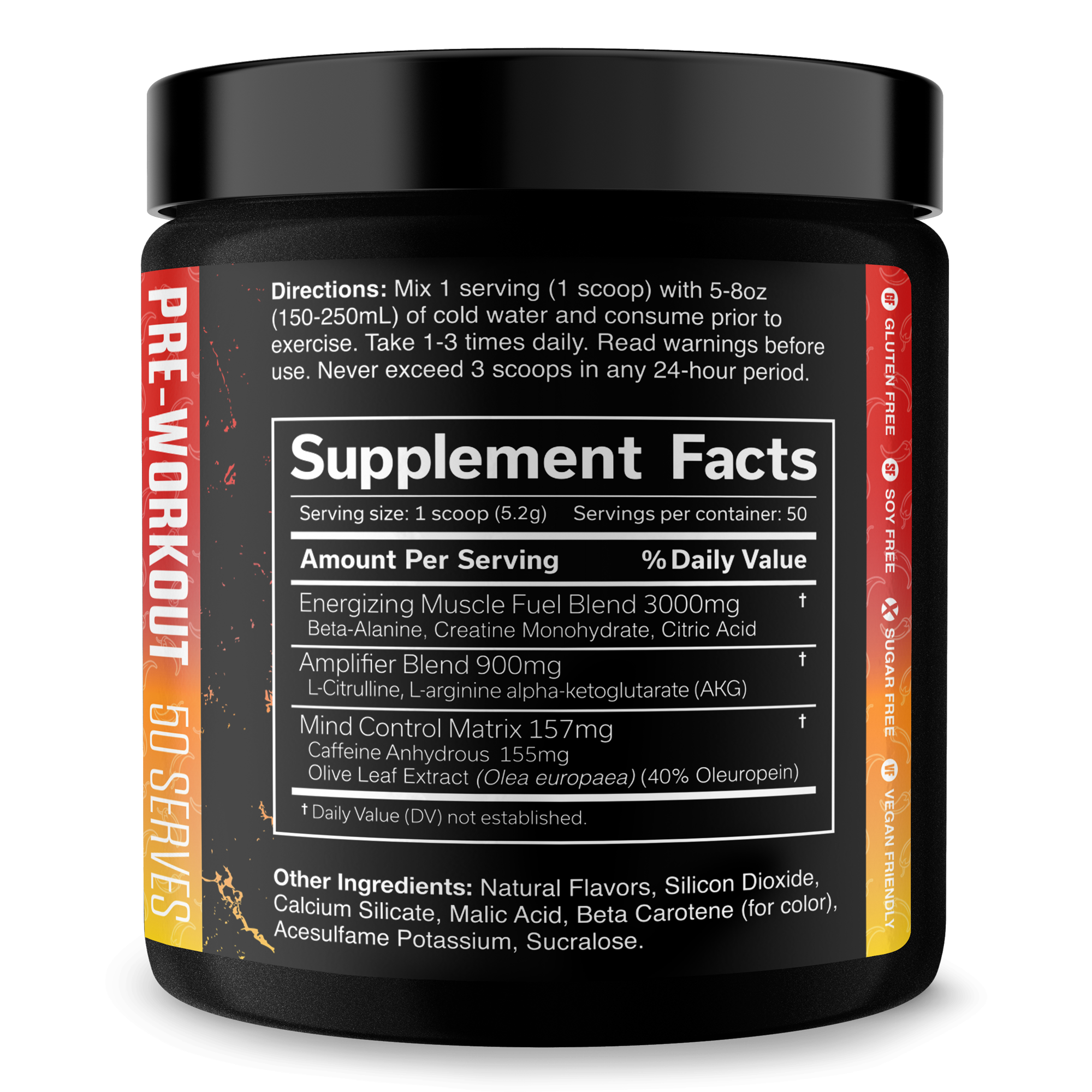 The Curse Pre-Workout Energy Focus Strength Training Supplement Powder