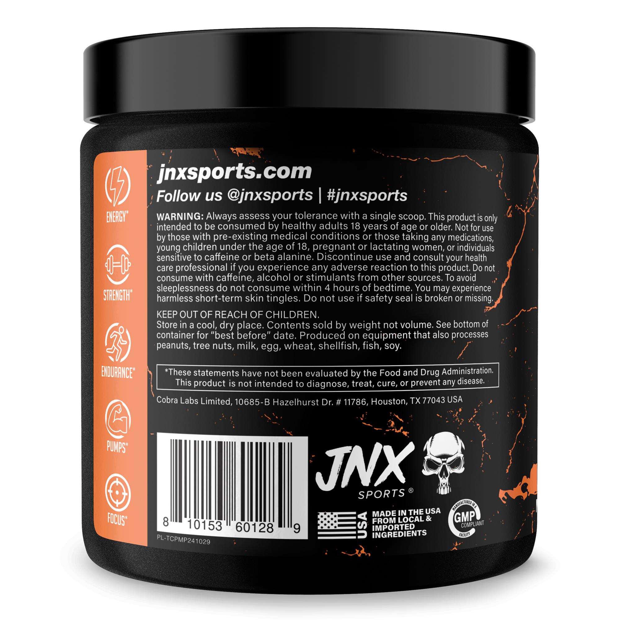 The Curse Pre-Workout Energy Focus Strength Training Supplement Powder
