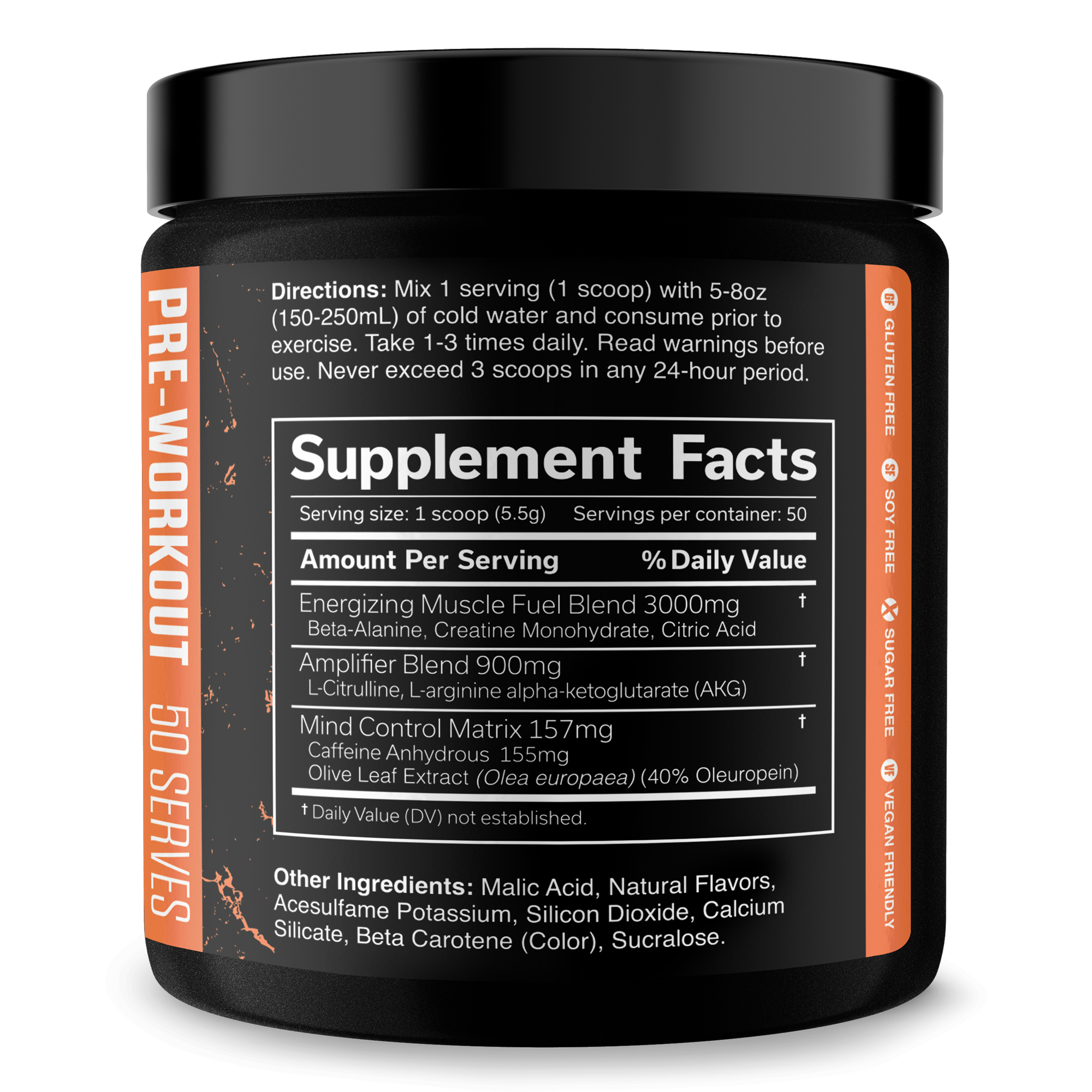 The Curse Pre-Workout Energy Focus Strength Training Supplement Powder
