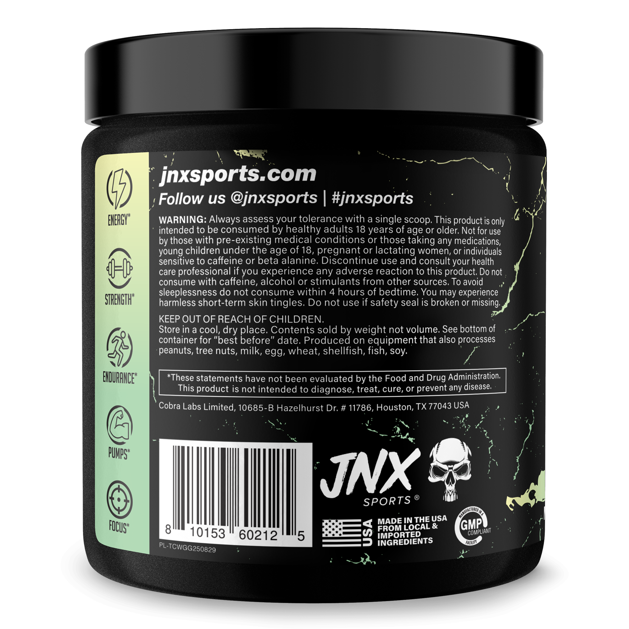 The Curse Pre-Workout Energy Focus Strength Training Supplement Powder
