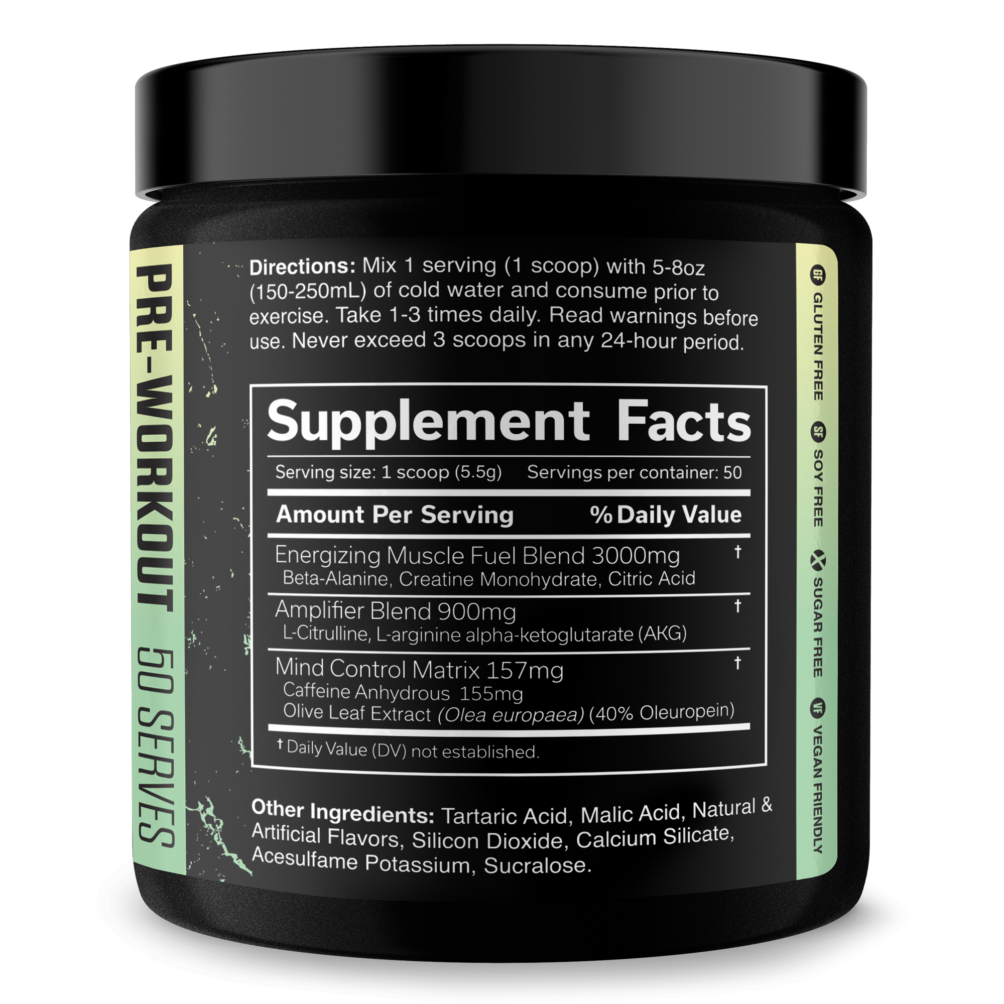 The Curse Pre-Workout Energy Focus Strength Training Supplement Powder