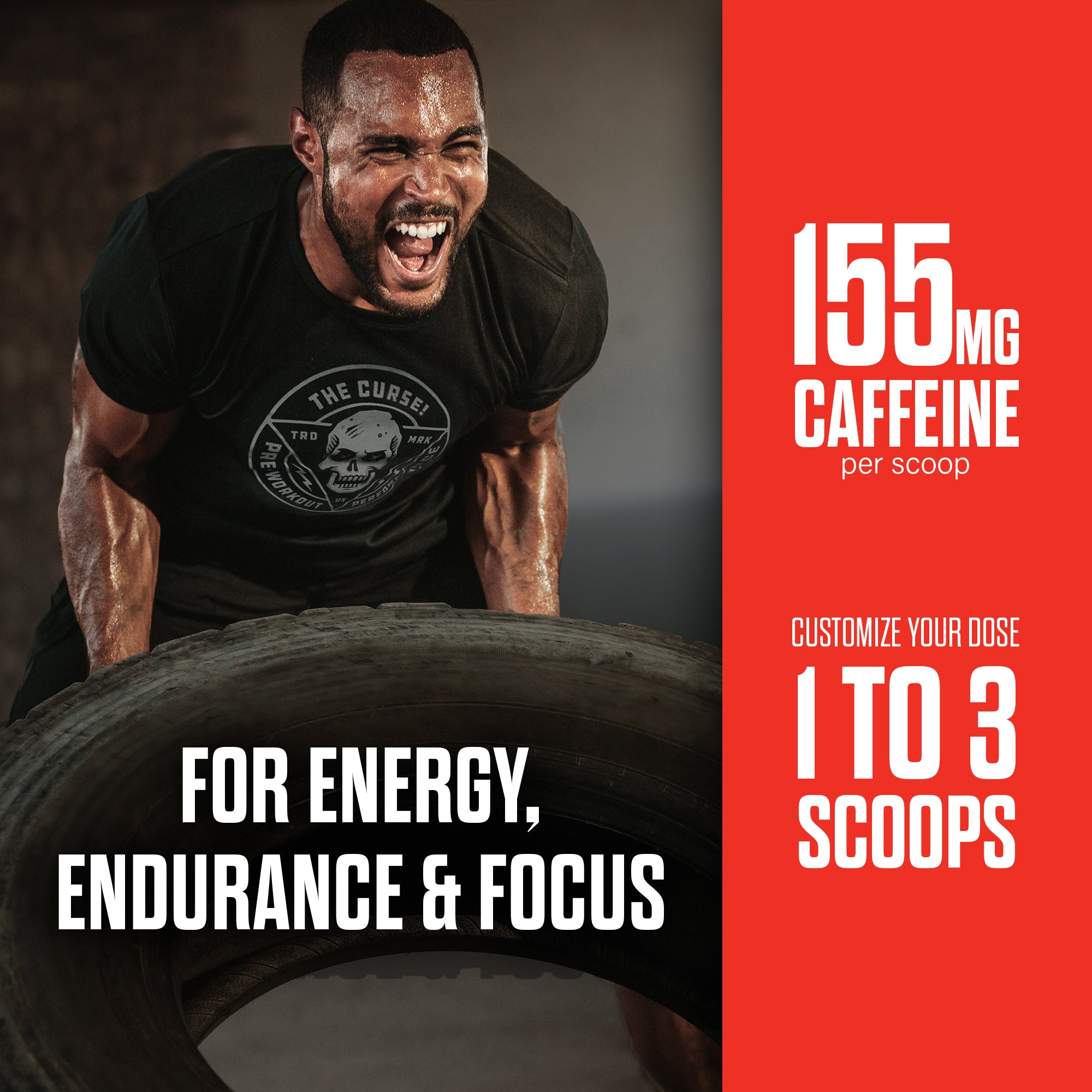 The Curse Pre-Workout Energy Focus Strength Training Supplement Powder