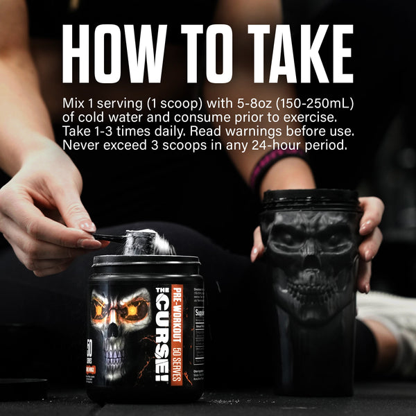 The Curse Pre-Workout Energy Focus Strength Training Supplement Powder