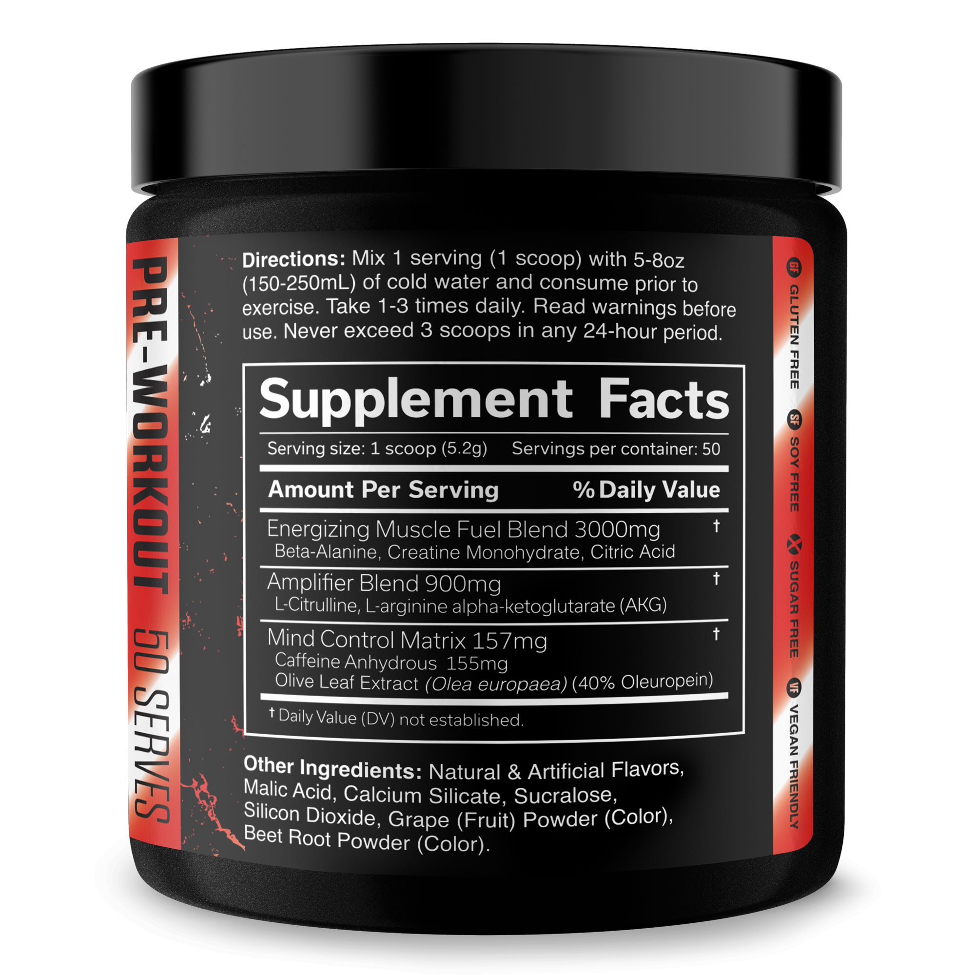 The Curse Pre-Workout Energy Focus Strength Training Supplement Powder