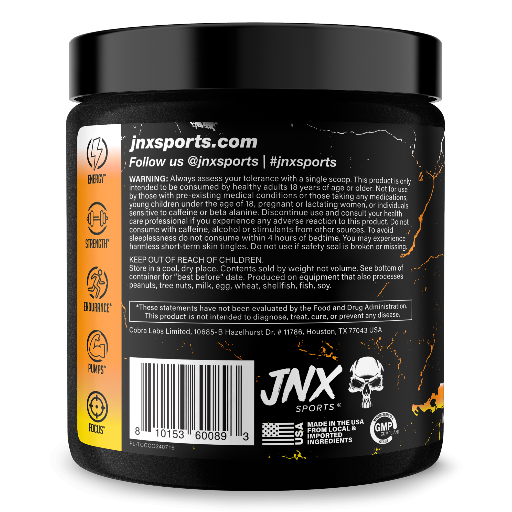 The Curse Pre-Workout Energy Focus Strength Training Supplement Powder
