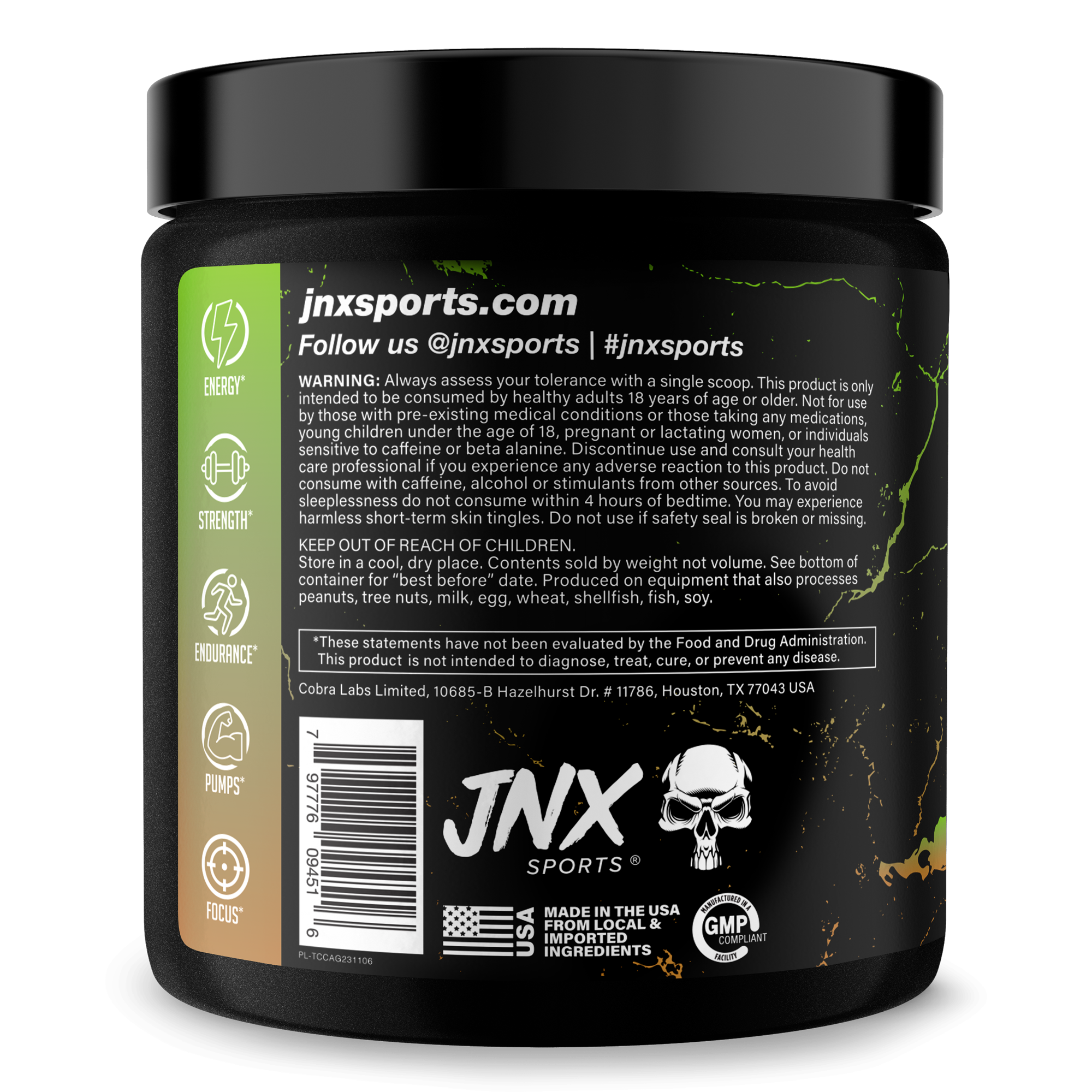 The Curse Pre-Workout Energy Focus Strength Training Supplement Powder