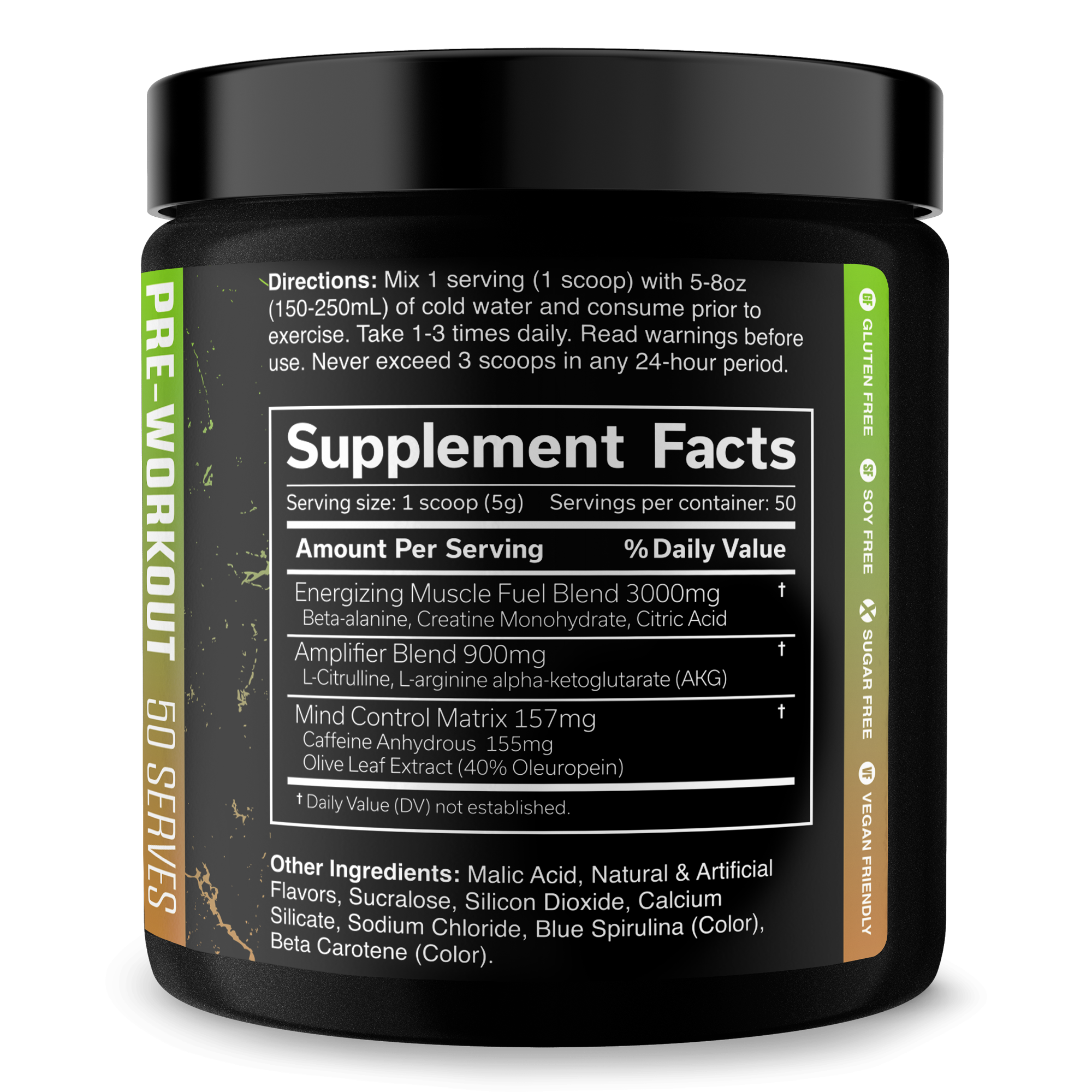 The Curse Pre-Workout Energy Focus Strength Training Supplement Powder