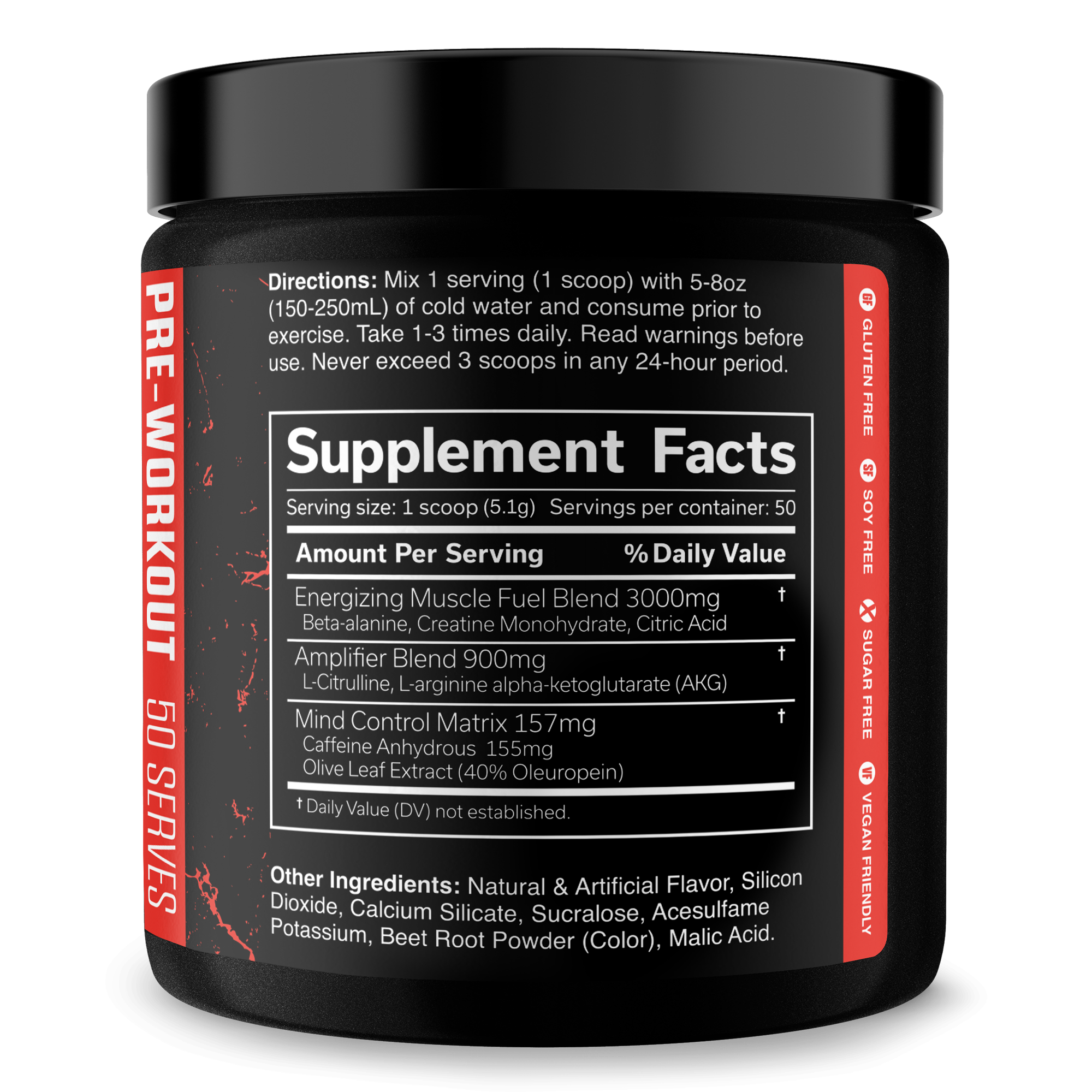 The Curse Pre-Workout Energy Focus Strength Training Supplement Powder