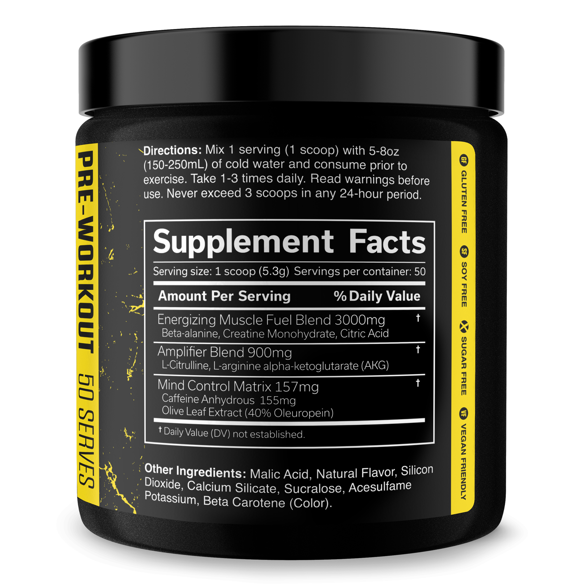 The Curse Pre-Workout Energy Focus Strength Training Supplement Powder