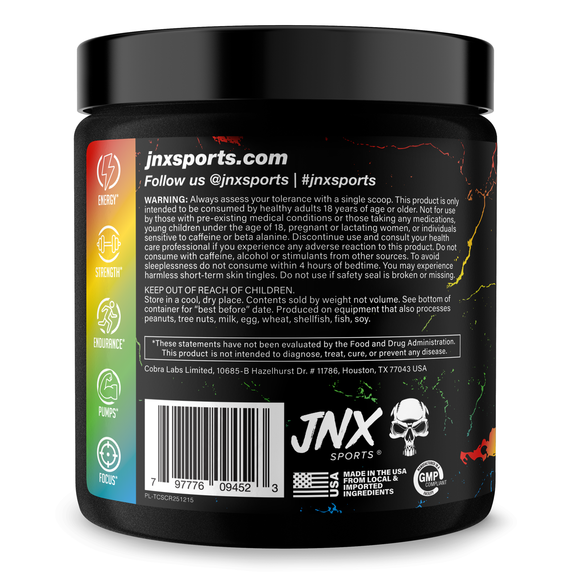 The Curse Pre-Workout Energy Focus Strength Training Supplement Powder