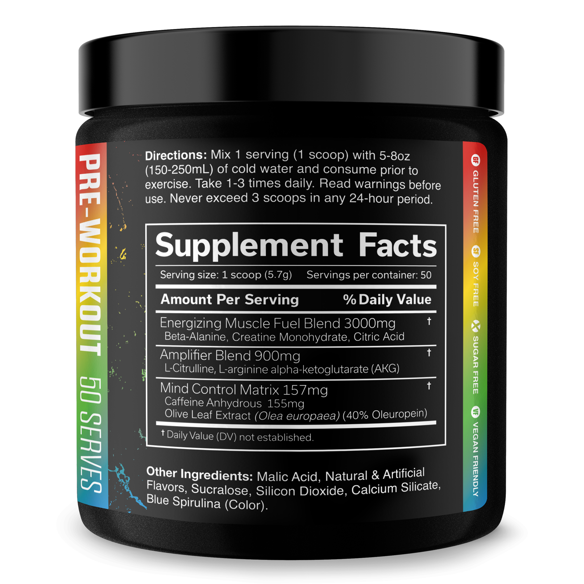 The Curse Pre-Workout Energy Focus Strength Training Supplement Powder