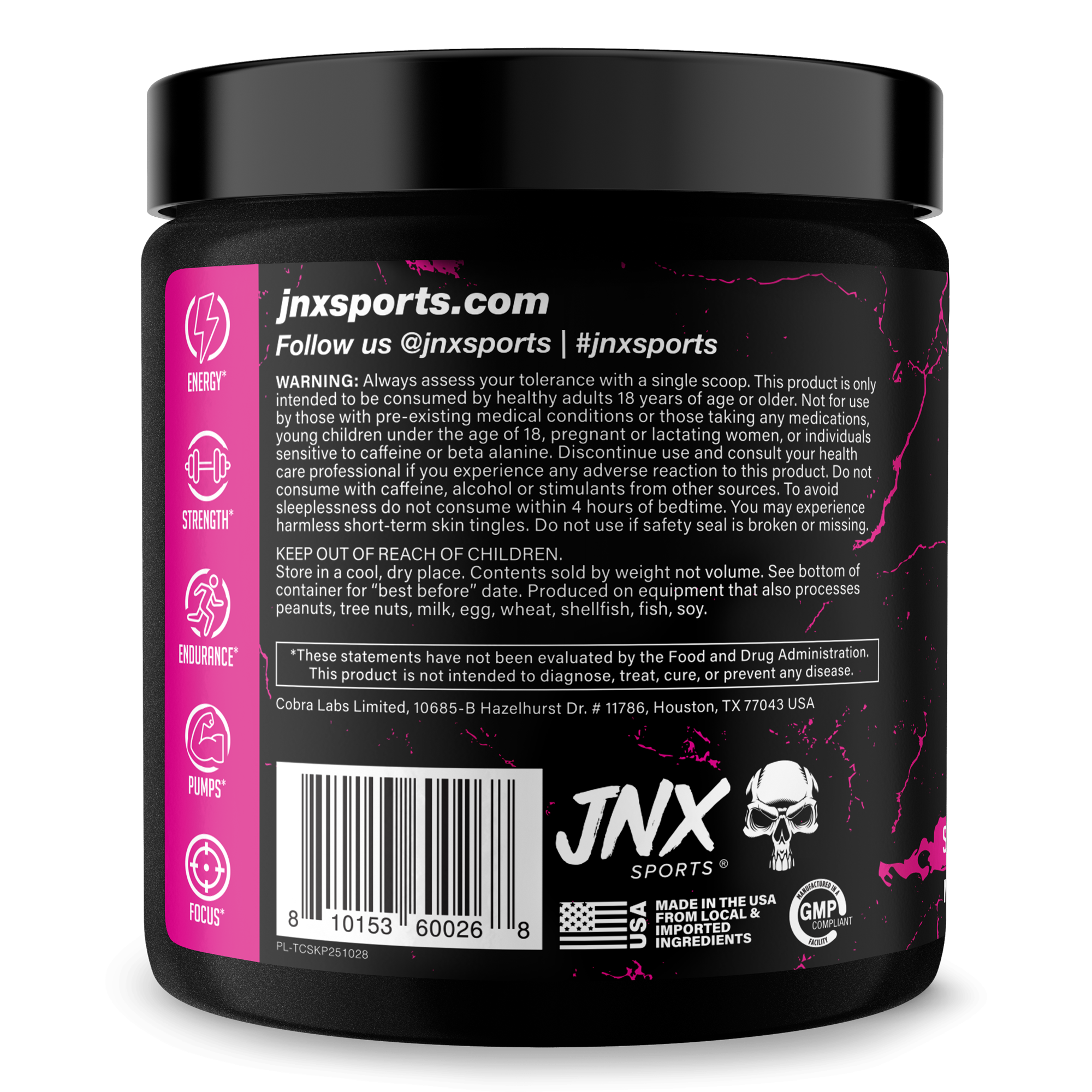 The Curse Pre-Workout Energy Focus Strength Training Supplement Powder