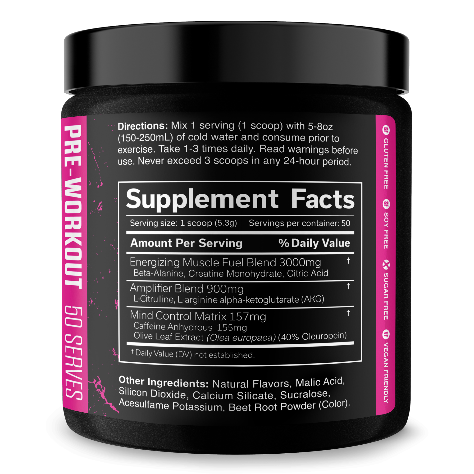 The Curse Pre-Workout Energy Focus Strength Training Supplement Powder