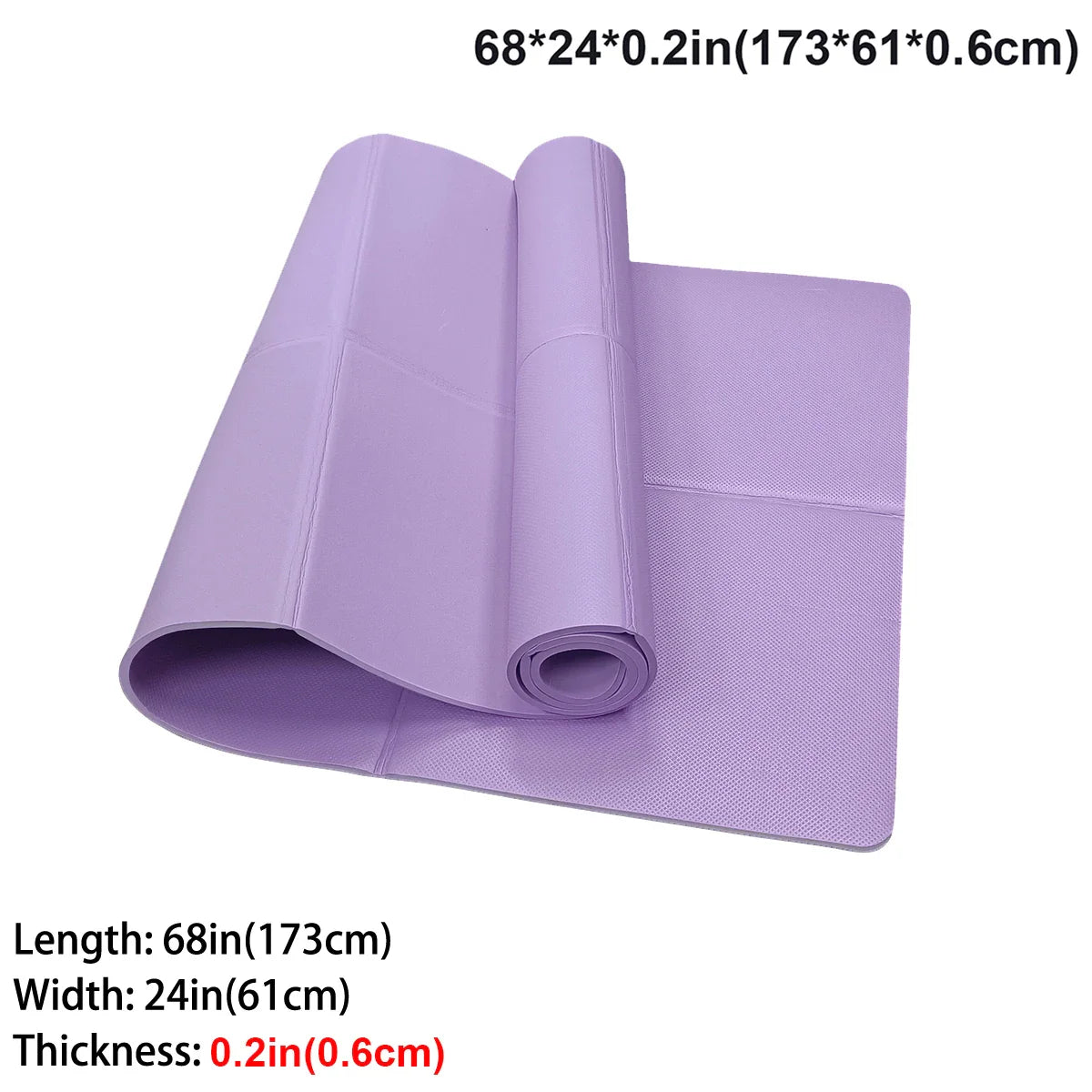 Foldable EVA Yoga Mat Travel Fitness Exercise Mat Eco-Friendly