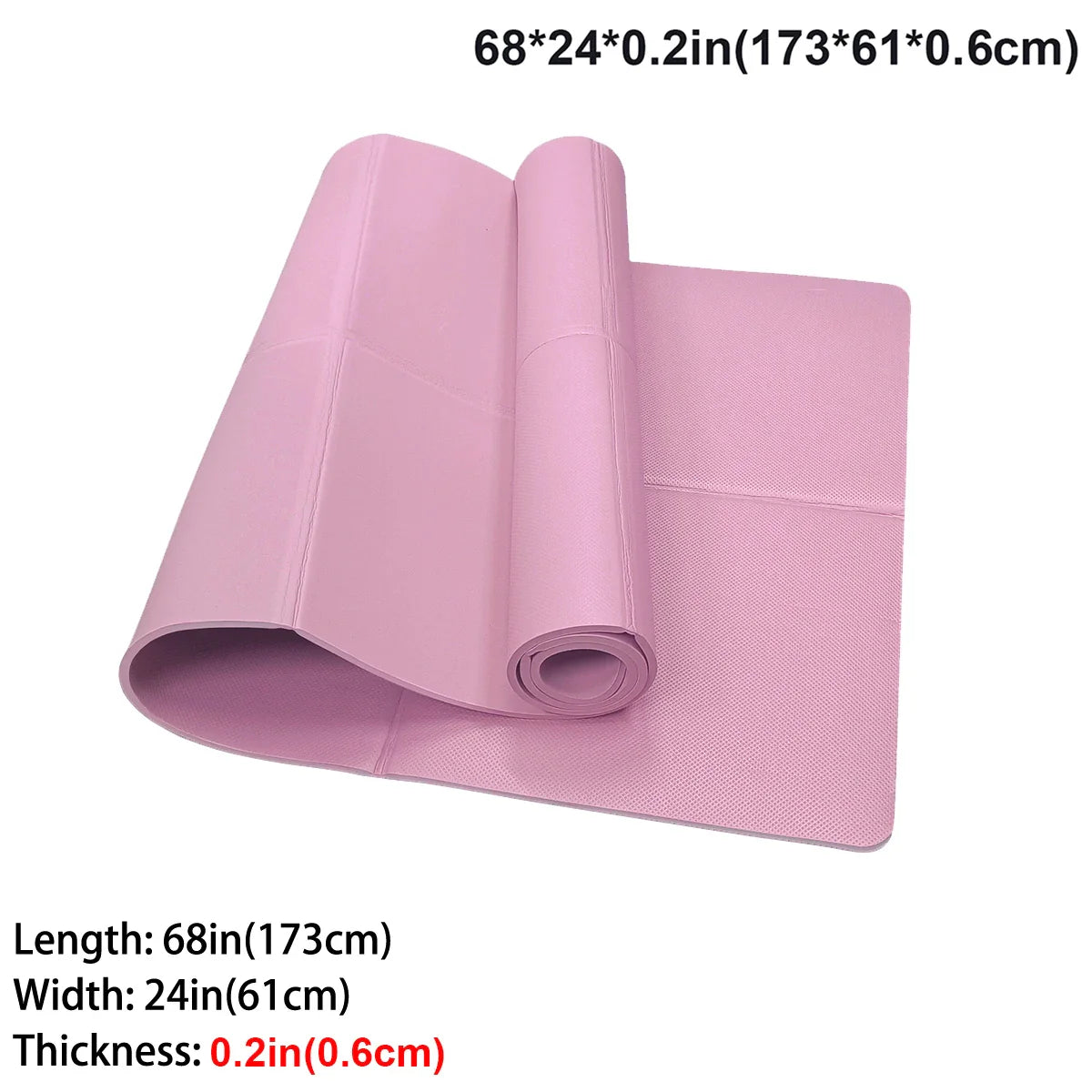 Foldable EVA Yoga Mat Travel Fitness Exercise Mat Eco-Friendly