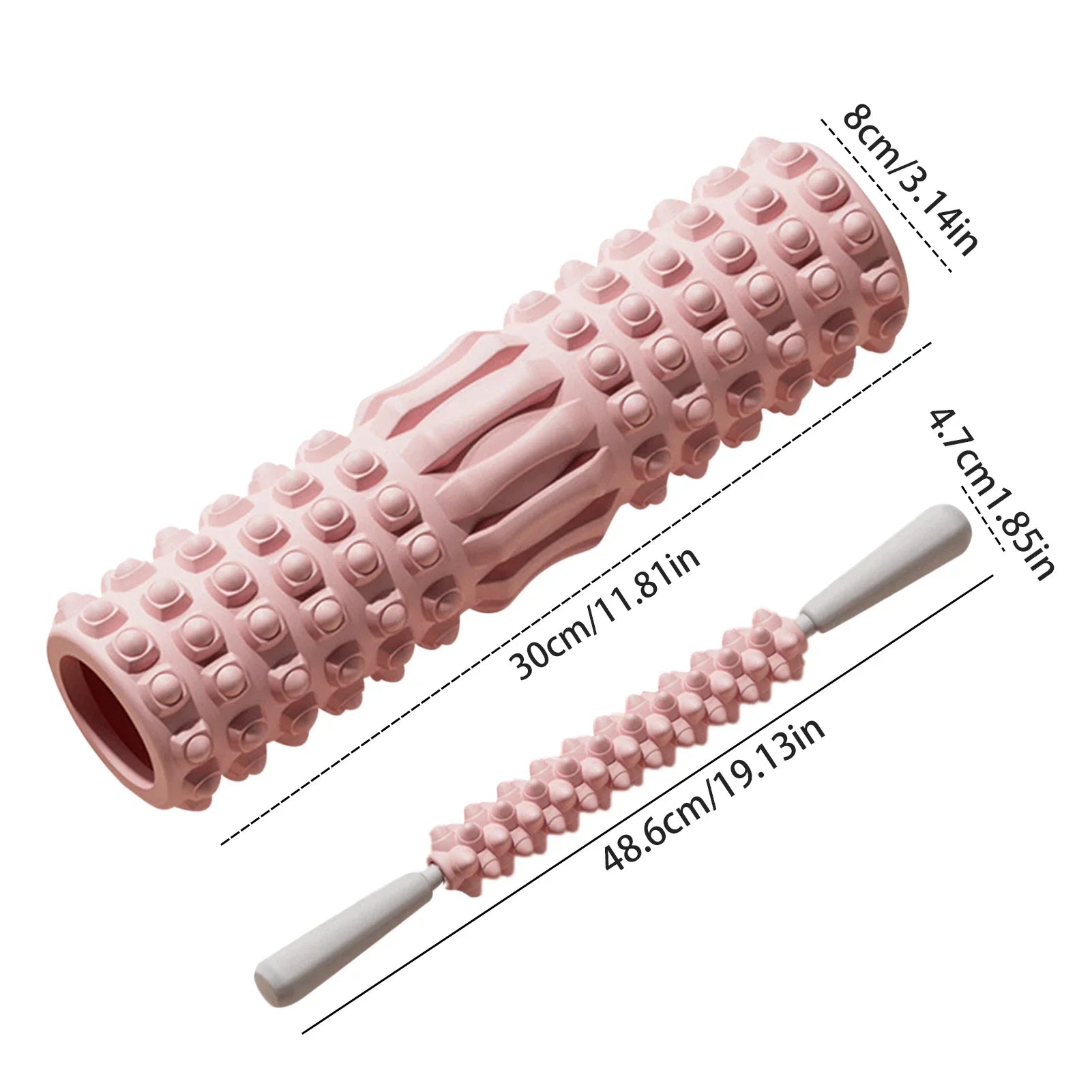 MuscleFlex Foam Roller Stretch Recovery Massage Fitness Training Tool